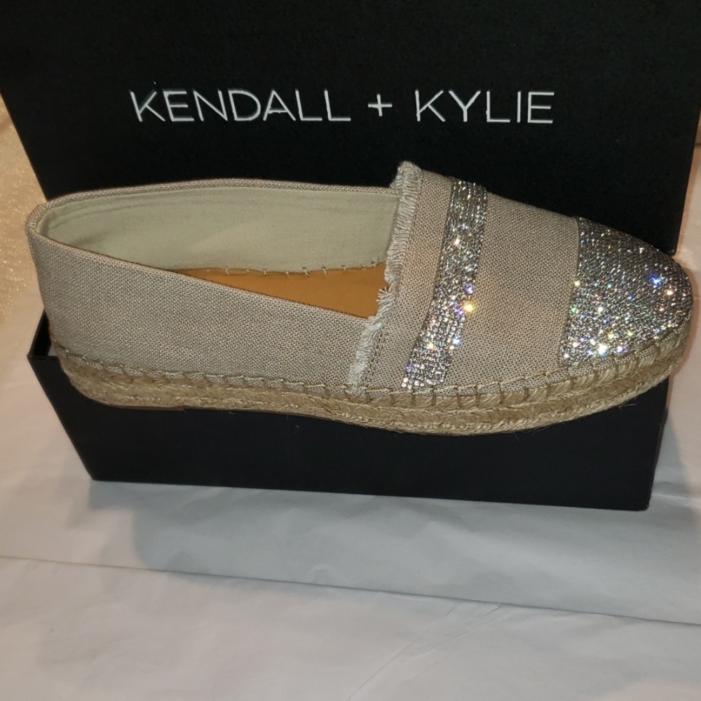 Kendall & Kylie JULES Jewel Espadrille Flats NEW - Picture 8 of 10